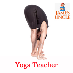 Yoga teacher Mr. Biswajit Saha in Regent Estate
